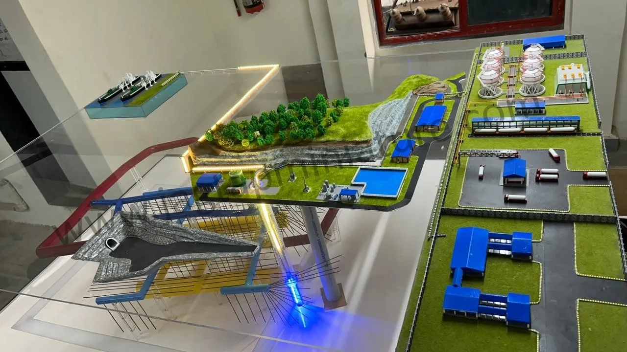 Detailed industrial scale model by leading industrial model making company